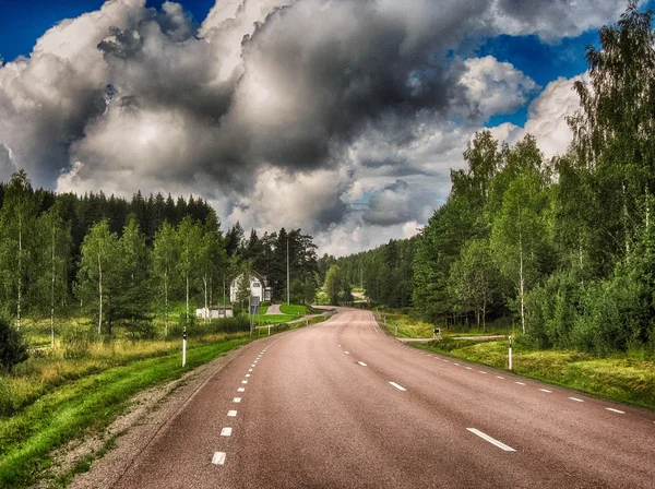 Vackra landsbygden road — Stockfoto