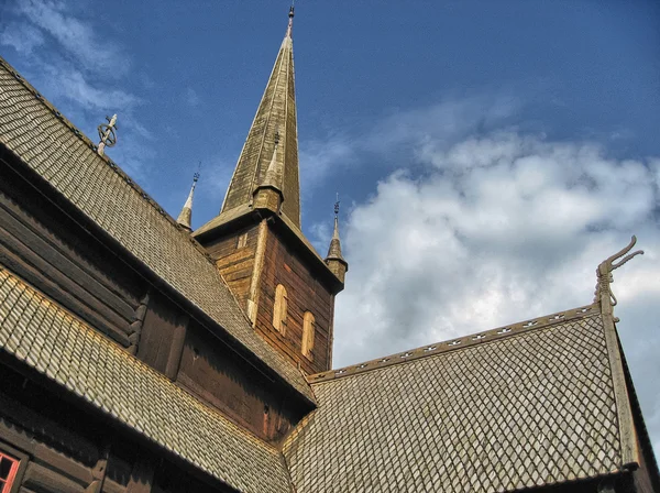 Prachtige architectuur in Noorwegen platteland — Stockfoto