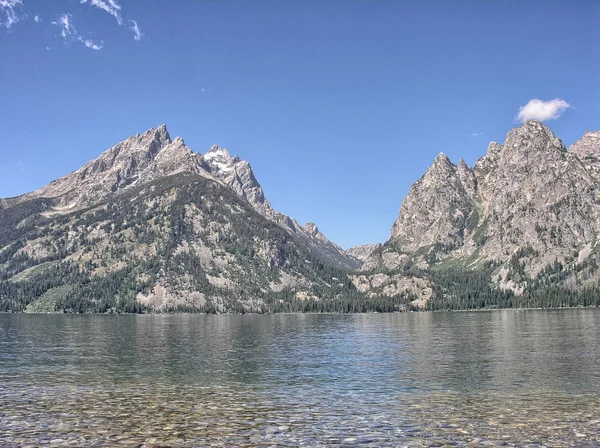 Piękne krajobrazy Parku Narodowego grand tethon, wyoming — Zdjęcie stockowe