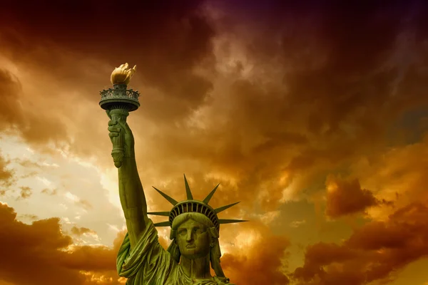 Το άγαλμα της ελευθερίας - Νέα Υόρκη — Φωτογραφία Αρχείου