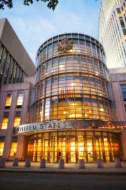 Amerika Birleşik Devletleri Adliye günbatımında brooklyn, ny bina