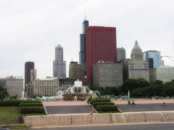 Chicago, Stany Zjednoczone Ameryki. centrum wieżowce — Zdjęcie stockowe