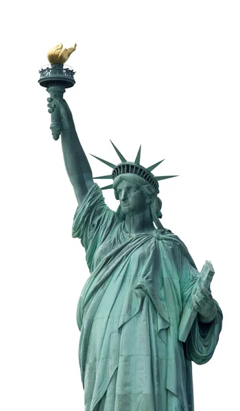 Statue of Liberty - Symbol of New York, isolated on white Royalty Free Stock Images