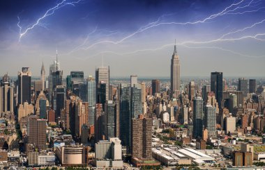 Batı midtown ve chelsea - annenle muhteşem helikopter görünümü