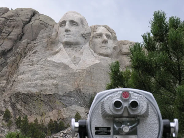 Rostos presidenciais em Mt. Memorial Nacional de Rushmore, Keystone , — Fotografia de Stock