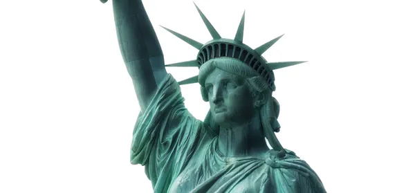 Estátua da Liberdade, detalhe do rosto . — Fotografia de Stock