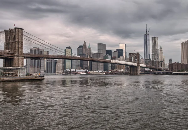 뉴욕 브루클린 다리. — 스톡 사진
