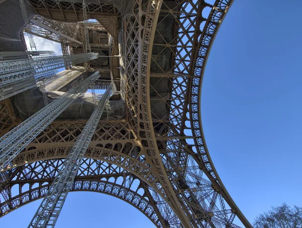 Paris. Kış Eyfel Kulesi. La tour eiffel — Stok fotoğraf