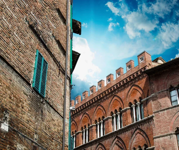 Arquitetura e edifícios medievais - Toscana, Itália — Fotografia de Stock