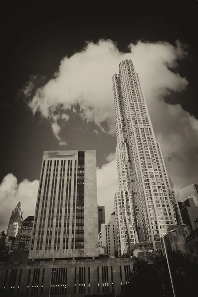 Lower Manhattan Skyscrapers, East Side. — Stock Photo, Image