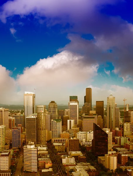 Seattle, bellissimo skyline della città al tramonto — Foto Stock