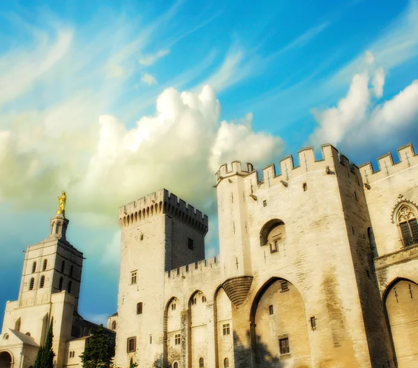 Palais des Papes - Palace of the Popes - in Avignon, France — Stock Photo, Image