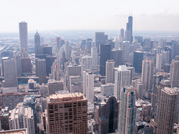 Maravilhoso Chicago Skyline no verão — Fotografia de Stock