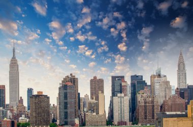 Modern metropol manzarası.