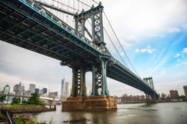 new York'un manhattan Köprüsü.
