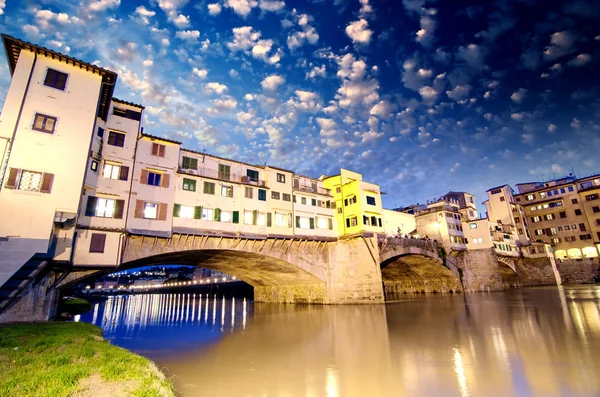 Florence, Italien. underbar solnedgång — Stockfoto