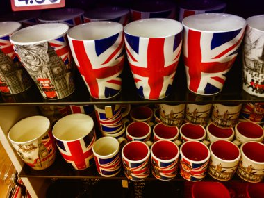 Londra, 19 Ekim: tipik Londra street stall turist souv satış