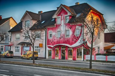 Klagenfurt - Avusturya renkli evleri
