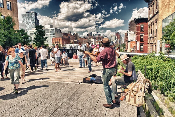 NEW YORK CITY - JUN 15: High Line Park in NYC seen on June 15, 2 — Stock Photo, Image