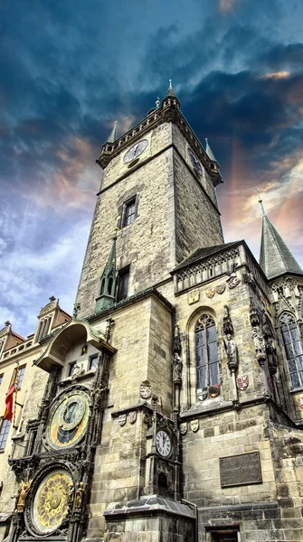 Beautiful view of the Lesser Bridge Tower of Charles Bridge in P — Stock Photo, Image