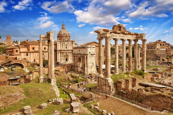 Belle vue du Forum Impérial à Rome — Photo