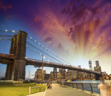 new York'un brooklyn Köprüsü