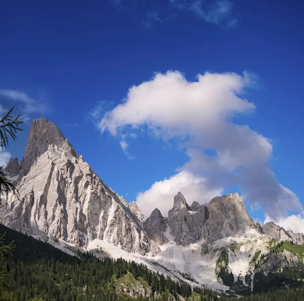 Итальянские Альпы. Прекрасный пейзаж и цвета в летний сезон — стоковое фото