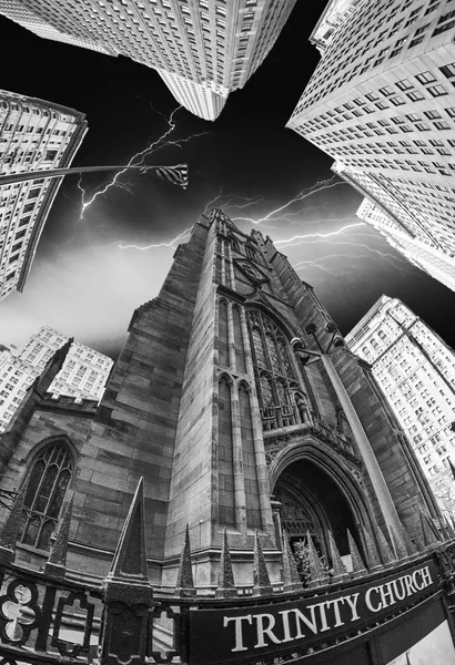 Trinity church i new york city — Stockfoto