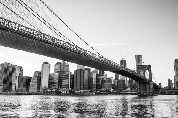 Détail architectural du pont Brooklyn à New York — Photo