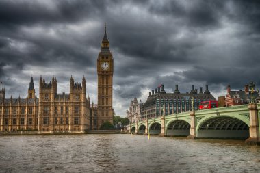 westminster bridge ve evler, Parlamento, müthiş görünümünü lo