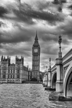 westminster bridge ve evler, Parlamento, müthiş görünümünü lo