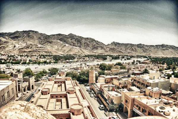 Wunderschönes panorama von nizwa, oman — Stockfoto