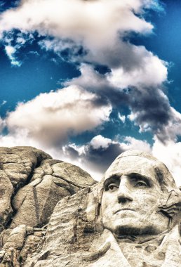 rushmore Dağı - george washington heykel