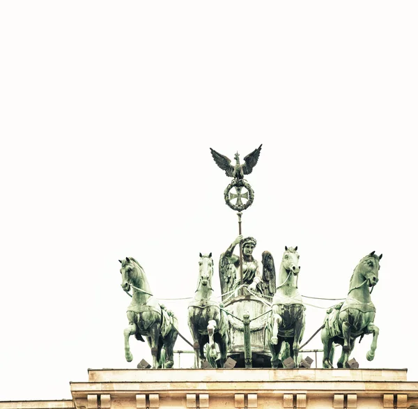 Monumento a Quadriga en la Puerta de Brandeburgo — Foto de Stock