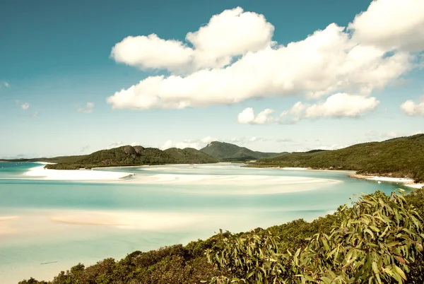 Lagon de plage de Whitehaven au parc national Queensland australie — Photo