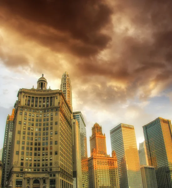 Chicago wolkenkrabbers — Stockfoto