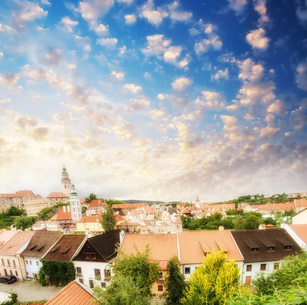 Τσεσκύ Κρούμλοβ, Δημοκρατία της Τσεχίας. όμορφη πόλη — Φωτογραφία Αρχείου