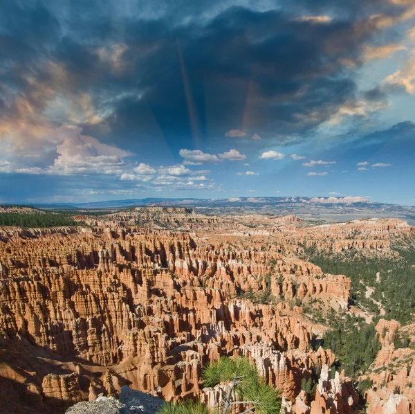 Amphitheater from Inspiration Point at sunrise, Bryce Canyon — Stock Photo, Image