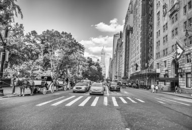 New york city - 25 Mayıs: sarı taksileri central park alanı yakınında, olabilir