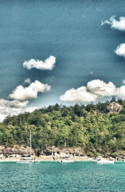 Büyük Set Resifi, Avustralya. Harika whitehaven Plajı