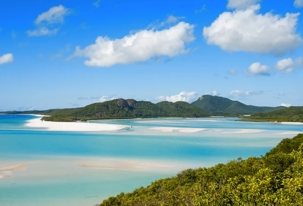 Laguna de playa Whitehaven en parque nacional Queensland australia —  Fotos de Stock