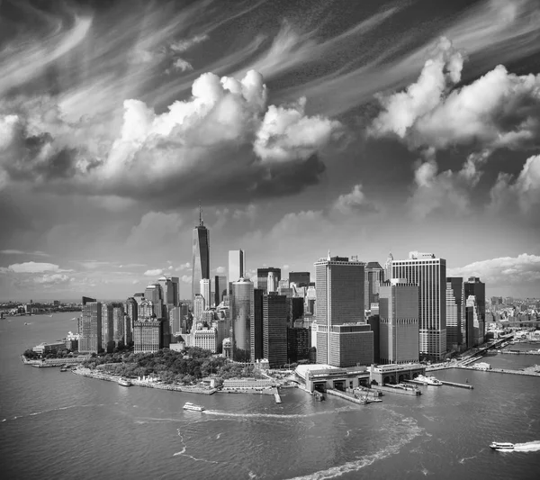 Manhattan vanuit helikopter — Stockfoto