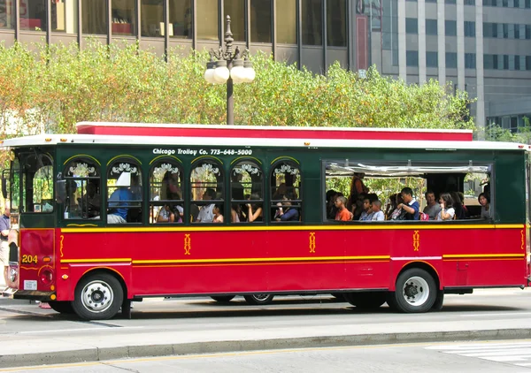 Sistema de tránsito del centro de Chicago — Foto de Stock