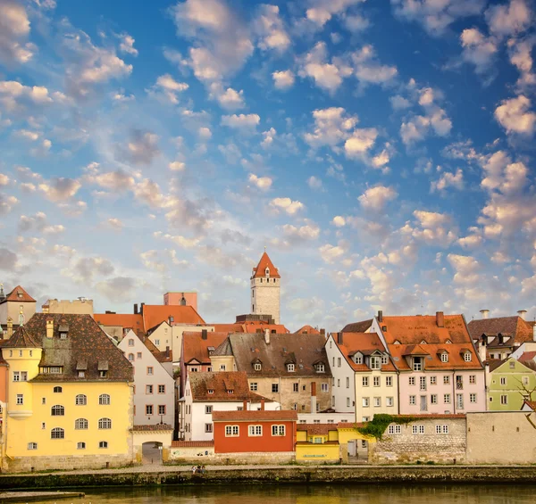 Regensburg medieval skyline — Stock Photo, Image