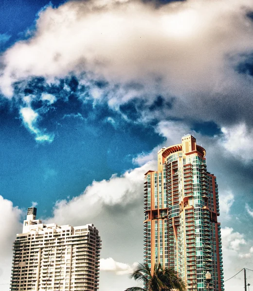 Skyline van miami. — Stockfoto