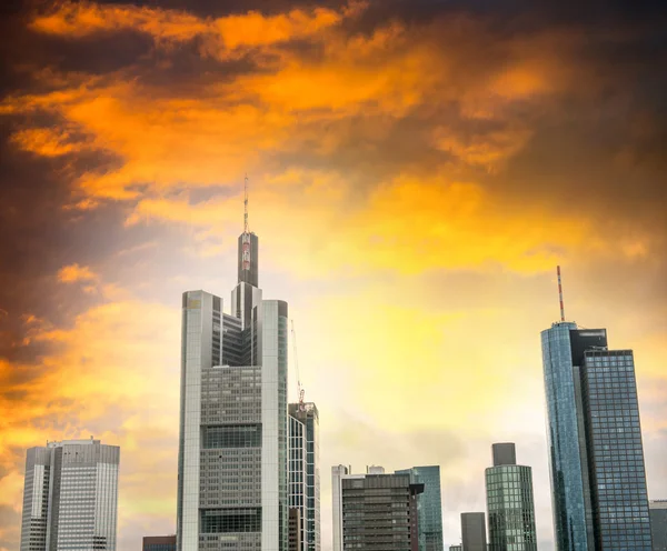 Frankfurter Skyline — Stockfoto