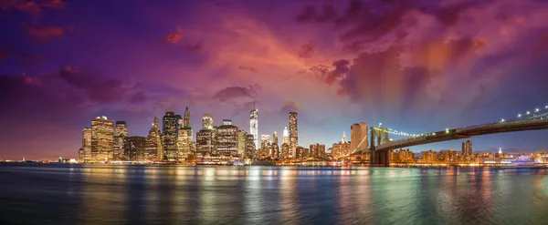 Πόλη της Νέας Υόρκης manhattan skyline p — 图库照片