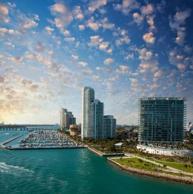 Miami manzarası.