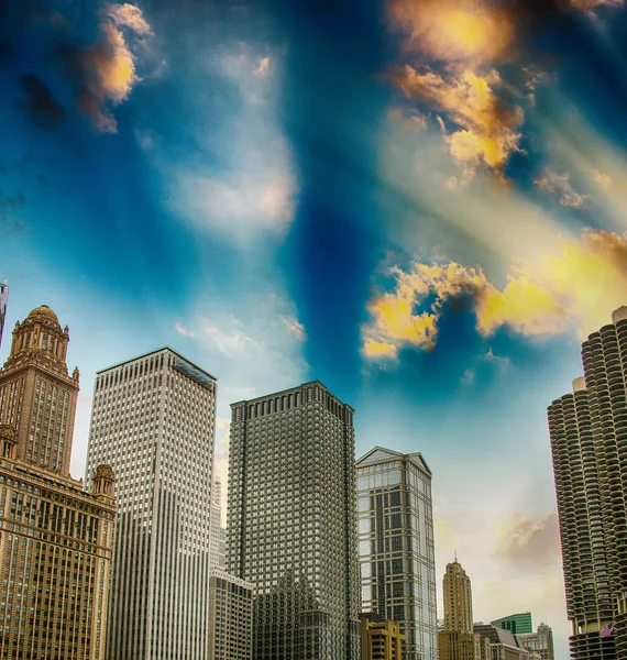 Wolkenkrabbers van chicago — Stockfoto