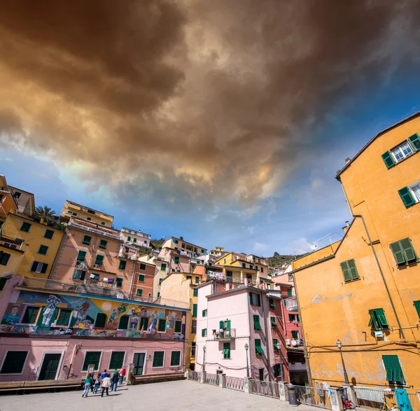 Cinque terre byggnader, Italien — Stockfoto